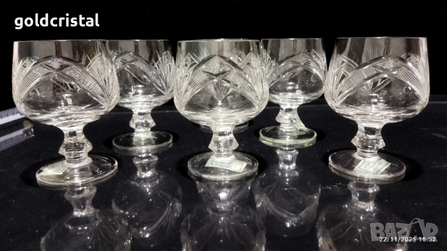 кристални чаши , снимка 5 - Антикварни и старинни предмети - 52541836