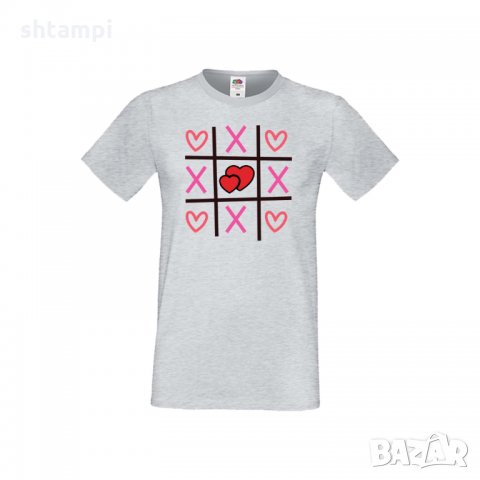Мъжка тениска Свети Валентин Tic Tac Toe Love 2, снимка 3 - Тениски - 35716156