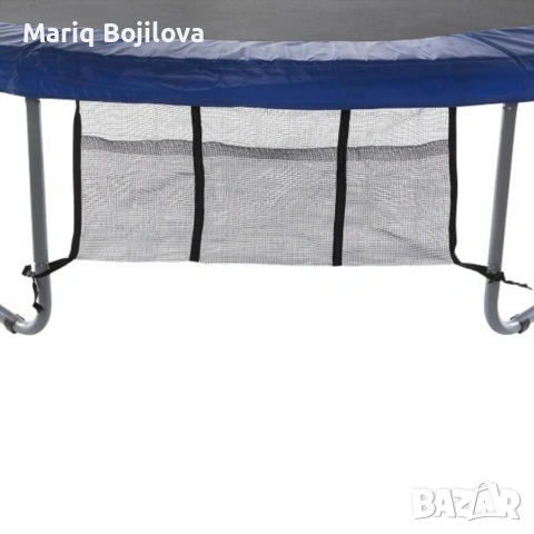 Ултра здрав портативен батут със защитна мрежа батут с размер 2,44 м. в диаметър + стълбичка, снимка 11 - Други спортове - 53541166