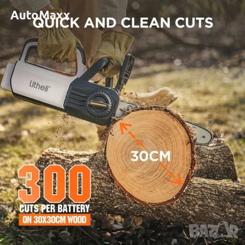 
Безчетков верижен трион Litheli U20 40V, снимка 3 - Винтоверти - 51043129