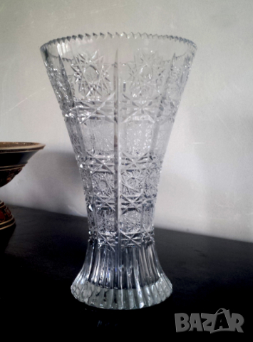 Кристална  ваза 26 см, снимка 2 - Вази - 36330761