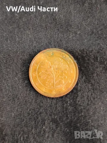 Монета 2 евро цента Германия 2002г. буква D / 2 Euro Cent Germany, снимка 2 - Нумизматика и бонистика - 48859025