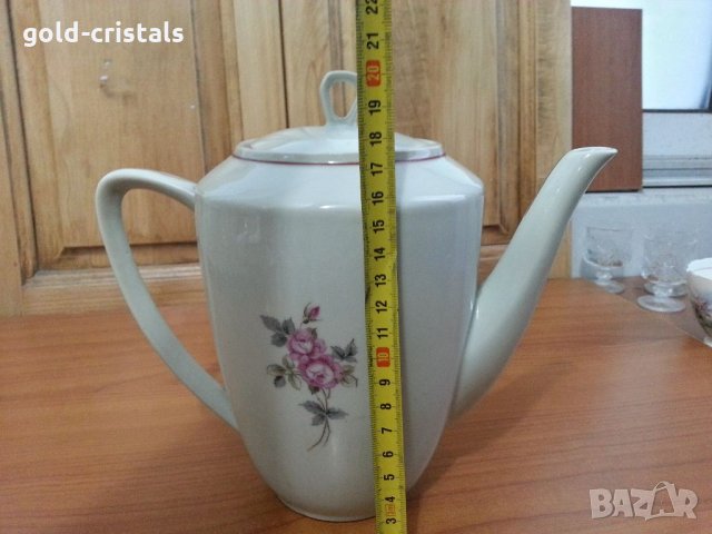 Стар български порцелан кана чийник , снимка 2 - Антикварни и старинни предмети - 34177289