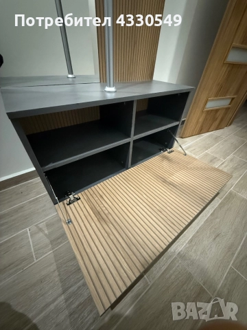 Портманто в сиво и дървесно, снимка 2 - Портманта - 52337003