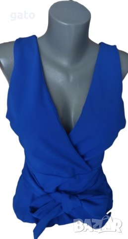 Къс елегантен син гащеризон, снимка 2 - Гащеризони - 40604619