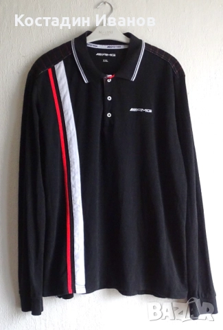 Mercedes-AMG поло блуза с дълъг ръкав Daimler AG, снимка 2 - Блузи - 52594015