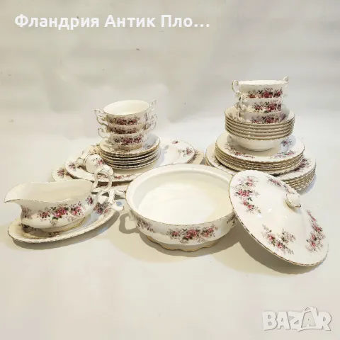 Порцеланов сервиз Royal Albert – Lavender Rose, 59 части, снимка 10 - Сервизи - 49101280