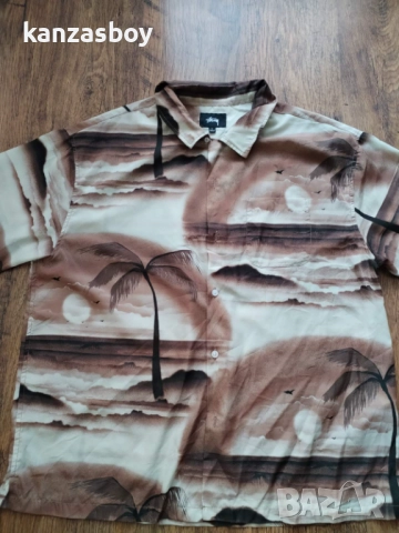 Stussy Island Shirt - страхотна мъжка риза Л, снимка 6 - Ризи - 51571286