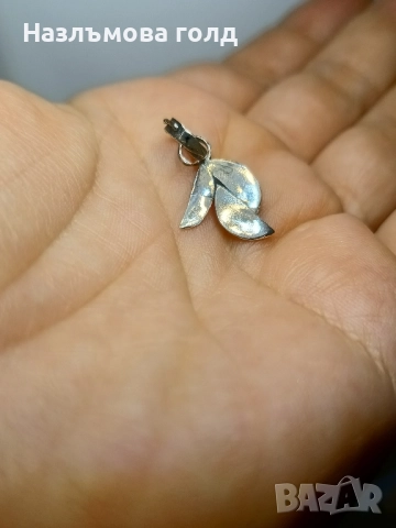 Сребърен дамски медальон ръчна изработка , снимка 3 - Колиета, медальони, синджири - 51633396