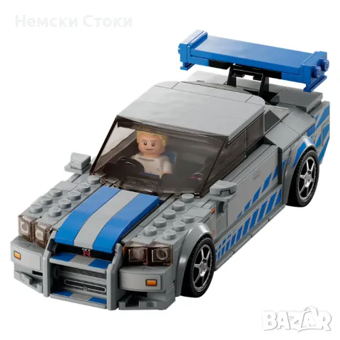 LEGO Speed Champions Бързи и яростни 2 - Nissan Skyline GT-R (R34) 76917, снимка 9 - Конструктори - 49406153