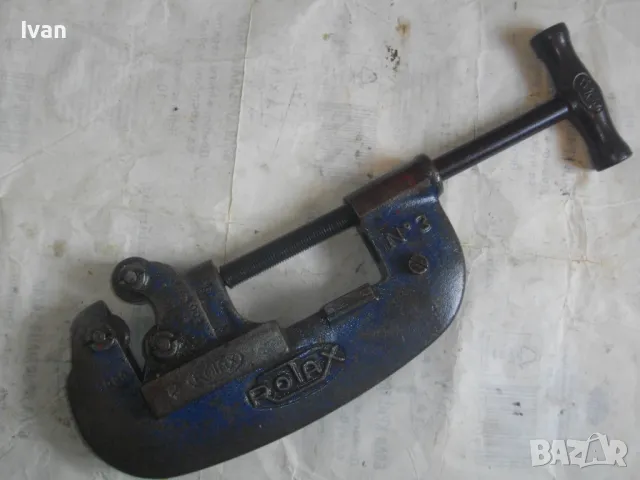 3" Цола Френски професионален масивен ТРЪБОРЕЗ за рязане стоманени тръби 55см/4,5кг/захват 90мм, снимка 17 - Други инструменти - 47325807