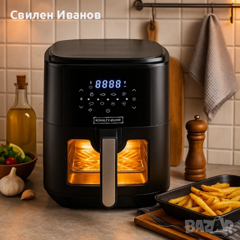 Здравословно пържене с горещ въздух Royalty Line RL-AF-5408 Мощност: 1500 W