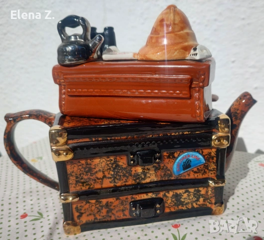 Разкошен винтидж чайник Африканско сафари , снимка 6 - Декорация за дома - 53807911