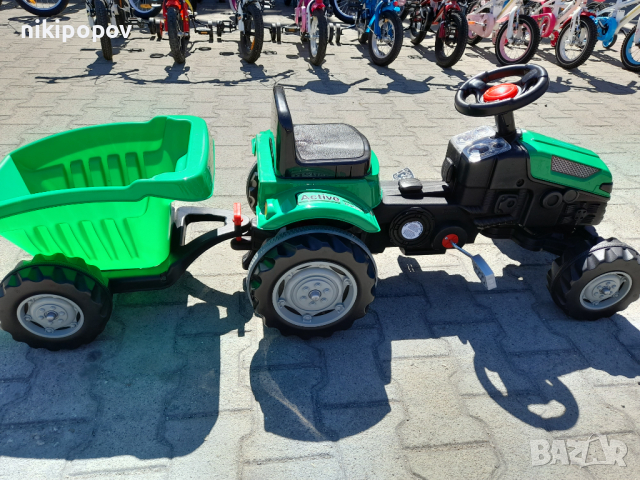 PILSAN зелен детски трактор ACTIVE с ремарке, снимка 12 - Коли, камиони, мотори, писти - 44585963