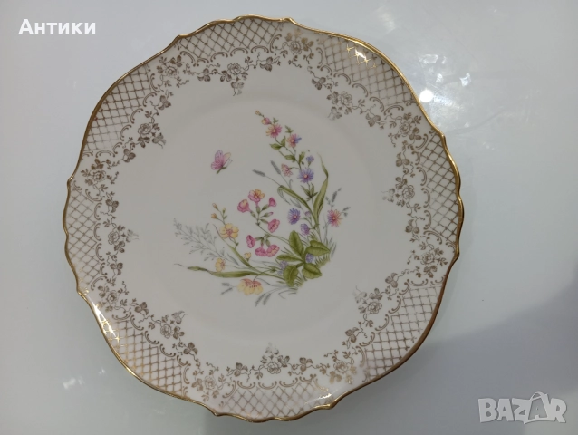Порцеланова голяма баварска прекрасна чиния  