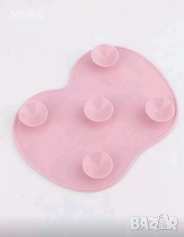 Нова розова силиконова подложка за миене на четки, снимка 5 - Други - 52777754