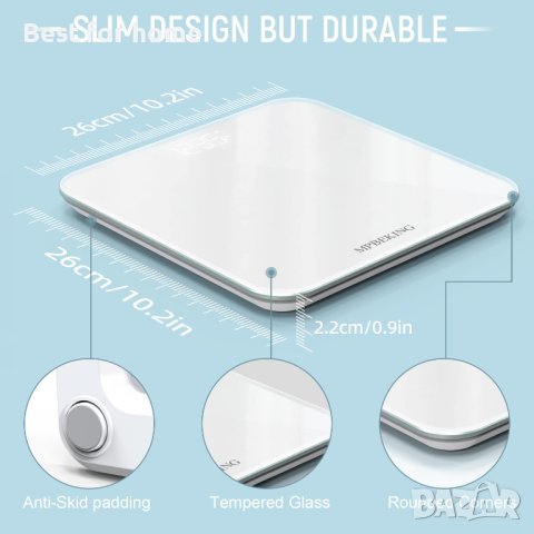 Смарт везна, кантар анализатор MPBEKING Bluetooth CW290BLE, снимка 4 - Електронни везни - 41908307