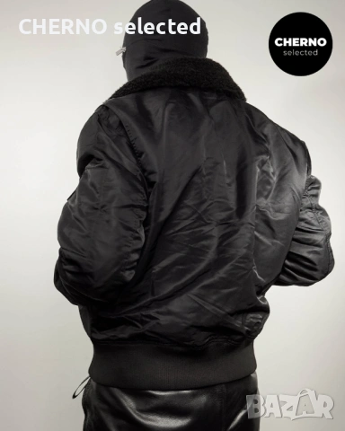 Бомбър яке с шерпа яка CALVIN KLEIN Sherpa Aviator Bomber Jacket – размер L•M – Ново без етикети, снимка 7 - Якета - 53297270