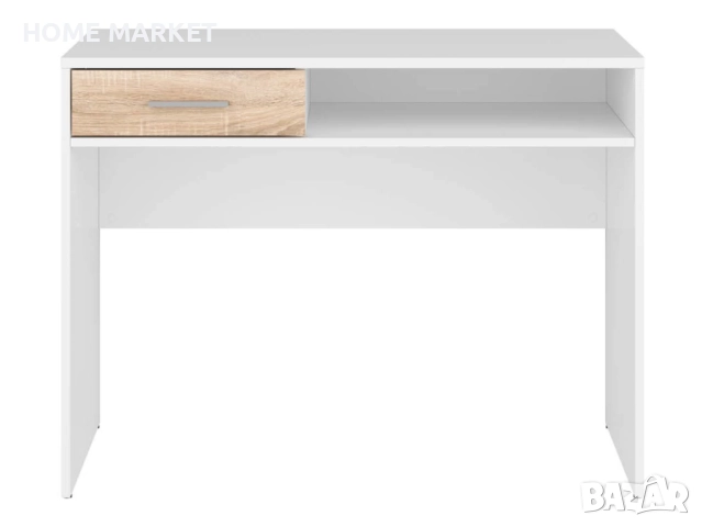 Бюро NEPO PLUS BIU1S корпус бяло/фронт дъб сонома   Материал - ПДЧ   Цвят - корпус дъб бяло/фронт дъ, снимка 3 - Бюра - 52380245