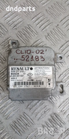 Airbag модул Renault Clio 2002г. 8200277315 0285001537 