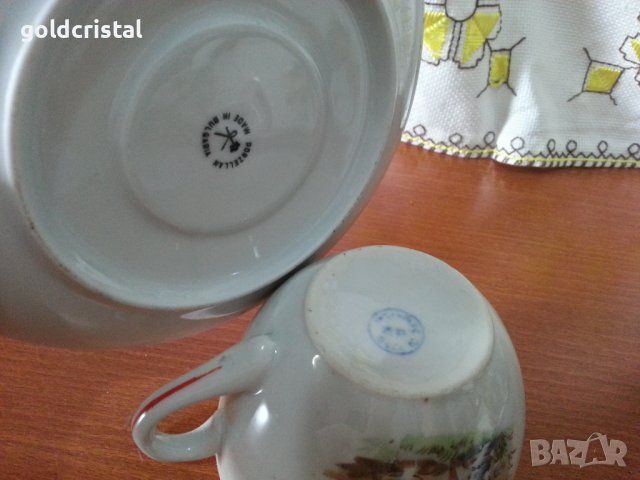 Стар български порцелан детски комплект за хранене , снимка 6 - Антикварни и старинни предмети - 40622279