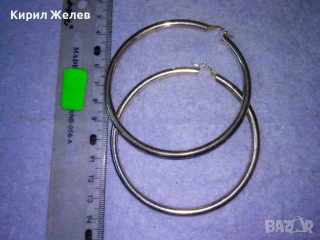 СТИЛНИ ЕФЕКТНИ КЛАСИЧЕСКИ СРЕБЪРНИ РЕТРО АРТ ОБЕЦИ СРЕБРО 925 ПРОБА ГОЛЕМИ 38425, снимка 8 - Обеци - 41388427
