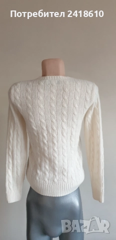 POLO Ralph Lauren Cable Wool / Cashmere Knit Womens Size S  НОВО! ОРИГИНАЛ! Дамски Пуловер, снимка 12 - Блузи с дълъг ръкав и пуловери - 52434170