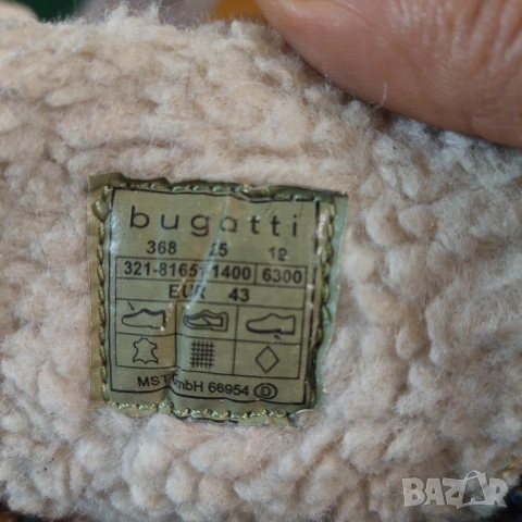 боти / обувки Bugatti номер 43, снимка 10 - Мъжки боти - 53637687
