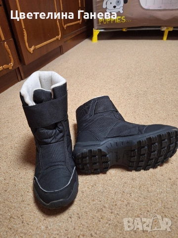 Топли апрески черни.Универсални- стават и за момче и за момиче., снимка 3 - Детски боти и ботуши - 52855266