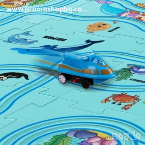 Килимче за игра тип пъзел с писта Kruzzel, включени 3 бр. коли, 25 части, снимка 8 - Игри и пъзели - 44098752