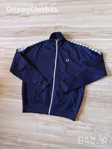Оригинално мъжко горнище Fred Perry, снимка 2 - Спортни дрехи, екипи - 55976403