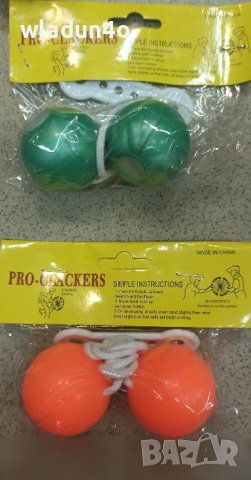 Забавна игра от детството Clackers/TWIRLERZ GLITT-10лв, снимка 3 - Други игри - 40115493