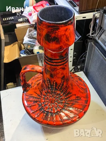 голяма порцеланова ваза West Germany , снимка 6 - Декорация за дома - 48800084