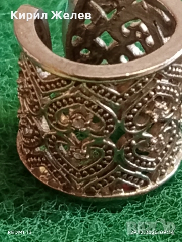 Сребърен пръстен ДАНТЕЛА от който струй светлина и снежно изящество 51828, снимка 3 - Пръстени - 52925121