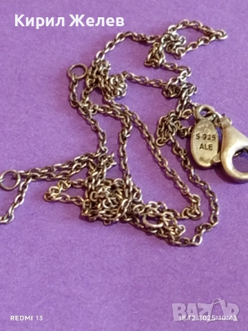 Стерлингово сребърно синджирче на марката ПАНДОРА автентично с печати 42503, снимка 5 - Колиета, медальони, синджири - 52834258