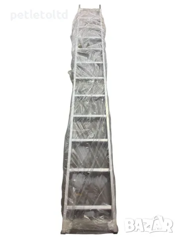 Стълба единична - 12 стъпла - 3,40 метра - алуминиева