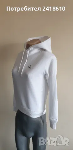 Calvin Klein Hoodie Womens Oversize Size XS ОРИГИНАЛ! Дамски Суичър!, снимка 7 - Суичъри - 49224181