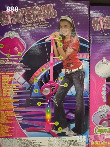 детско караоке микрофон със стойка , снимка 3 - Музикални играчки - 50943999