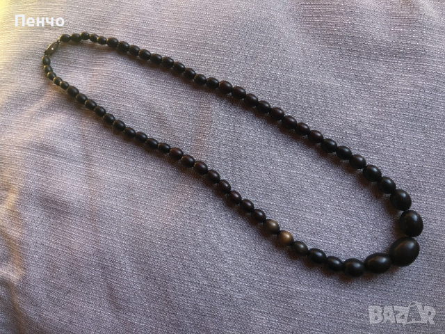 старо колие /гердан/ - биволски рог, снимка 2 - Антикварни и старинни предмети - 52961230