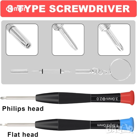 Комплект за ремонт на очила, 42 в 1 професионален комплект, снимка 6 - Слънчеви и диоптрични очила - 52130042