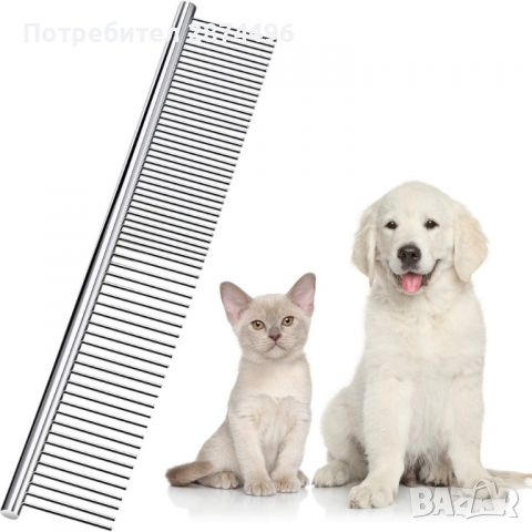 2985 Гребен метален за разресване с дължина на зъбите, снимка 2 - Други стоки за животни - 36398540