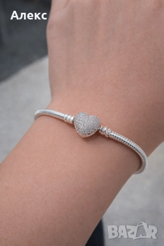 Гривна със сърце + ПОДАРЪК🎁, снимка 2 - Гривни - 49472595