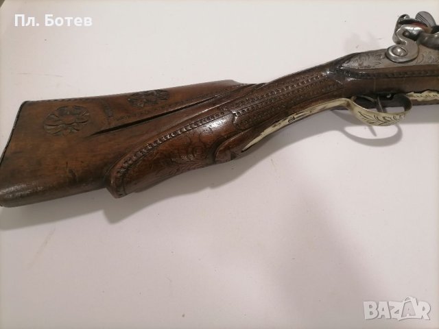 Стара кремъчна пушка, тромблон , снимка 2 - Антикварни и старинни предмети - 42026328