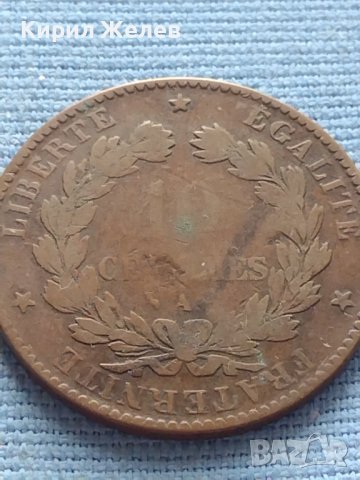 Рядка монета 10 сантима 1886г. Франция Трета република за КОЛЕКЦИОНЕРИ 30407, снимка 3 - Нумизматика и бонистика - 42682786