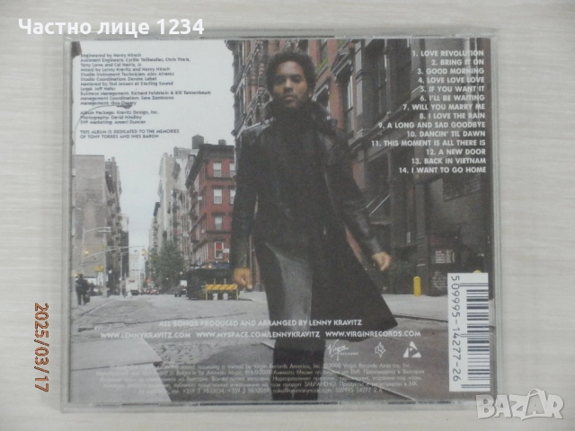 Lenny Kravitz - 5 - 1998 / It Is Time for a Love Revolution - 2014, снимка 4 - CD дискове - 47633949