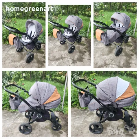 Полска комбинирана бебешка количка Adamex avatar 3в1 + подаръци , снимка 4 - Детски колички - 50316996