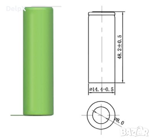 Акумулаторна батерия LAVA, пластини, 1,2V, 1000mAh, AA, R06, Ni-MH