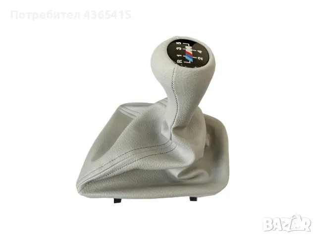 Топка с маншон за скоростен лост за BMW 3 E46 (2000–2006) Светло Сив - 51320938884, снимка 2 - Части - 49299711