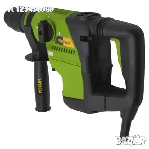 Pro Craft Електрически перфоратор със скорост 1100 об./мин, 8J,5300 удара/мин, снимка 3 - Бормашини - 53854222