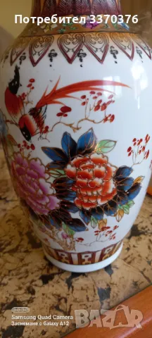 Китайска ваза-ръчно рисувана, снимка 8 - Декорация за дома - 49973452